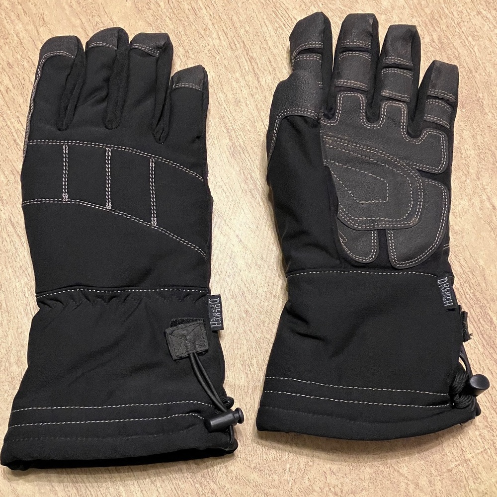 DULUTH FIRM GRIP WATERPROOF WINTER UTILITY GLOVES MENS XL, LONG CUFF, SPORTS
